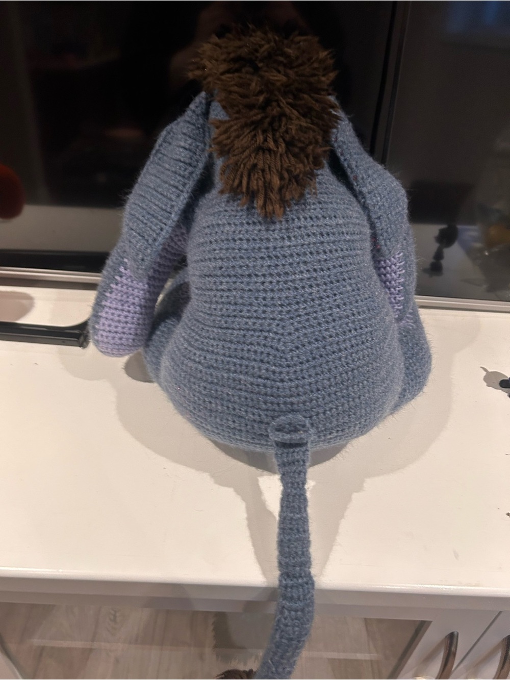 Hand crocheted eeyore - Picture 4 of 13